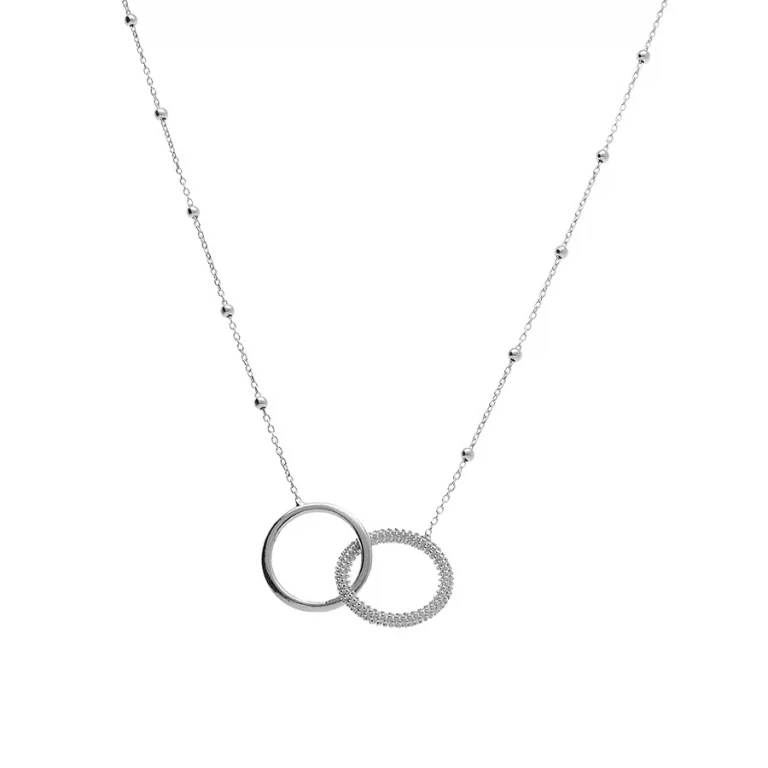 Collier cercle à boules – Argent 925 rhodié | Azuline