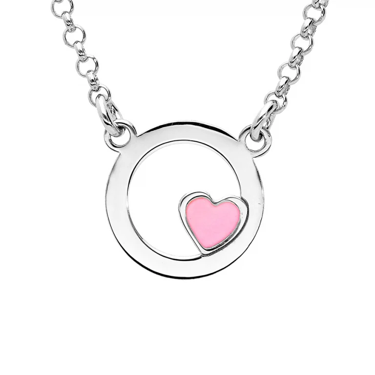 Collier ras de cou cercle en résine 40 cm – Argent 925 rhodié | Azuline