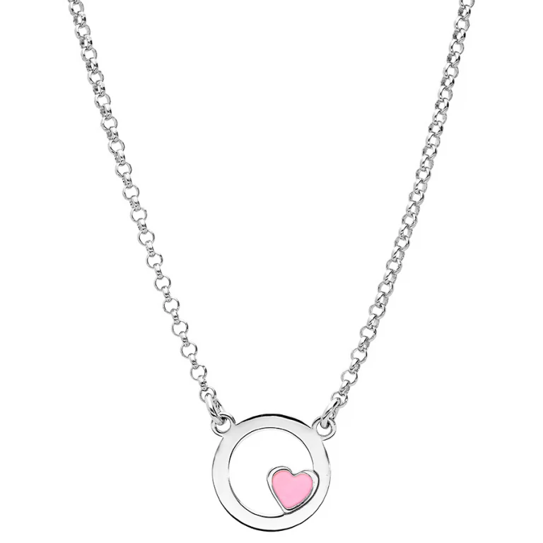 Collier ras de cou cercle en résine 40 cm – Argent 925 rhodié | Azuline
