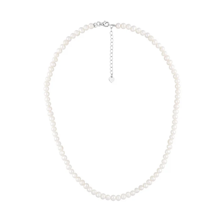Collier long perles irrégulières 55 cm – Argent 925 rhodié | Azuline