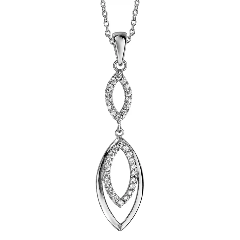 Collier ovales – Argent 925 rhodié | Azuline