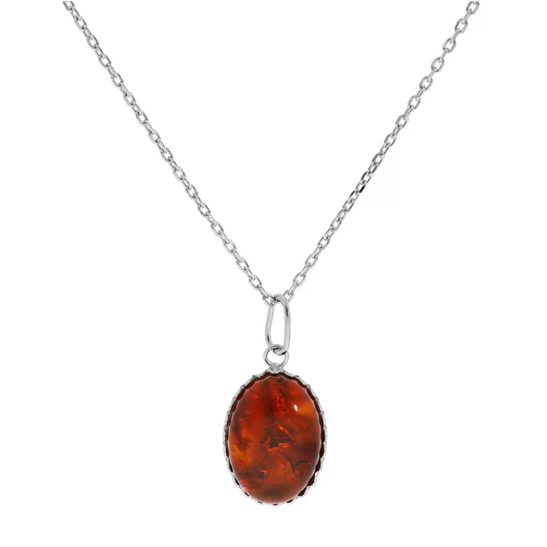 Collier cabochon – Argent 925 rhodié | Azuline