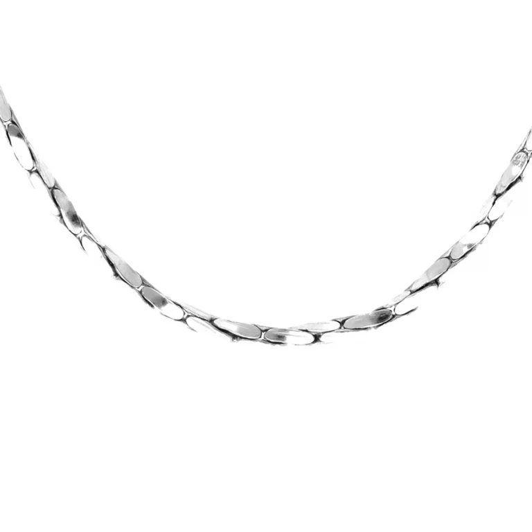 Collier torsadé diamanté épais 45 cm – Argent 925 rhodié | Azuline