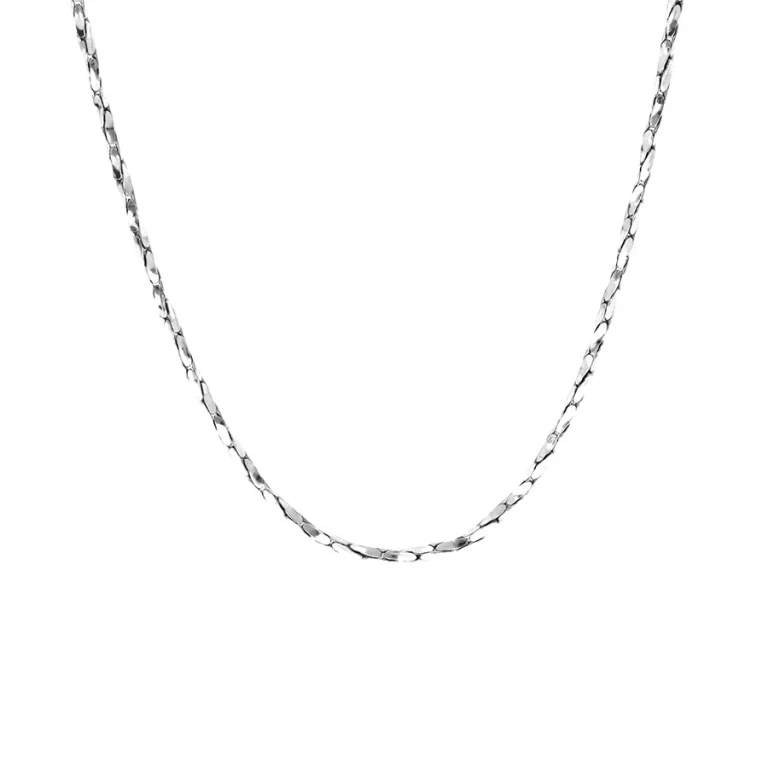 Collier torsadé diamanté épais 45 cm – Argent 925 rhodié | Azuline