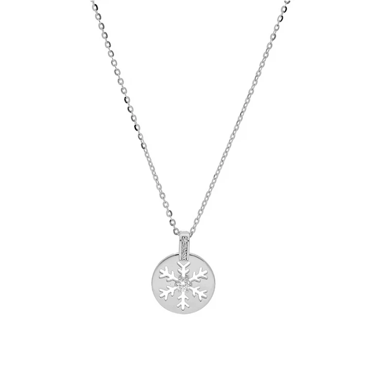 Collier rondelle ajouré grand modèle – Argent 925 rhodié | Azuline