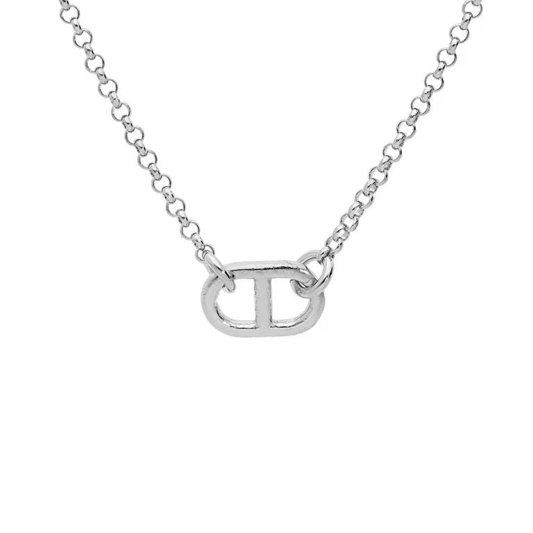 Collier maille marine grand modèle – Argent 925 rhodié | Azuline