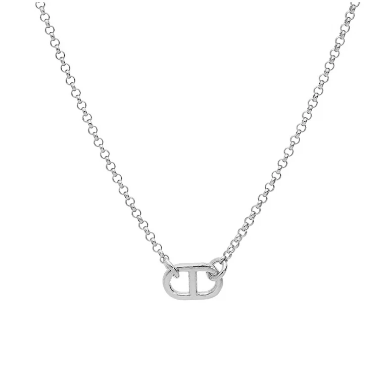 Collier maille marine grand modèle – Argent 925 rhodié | Azuline