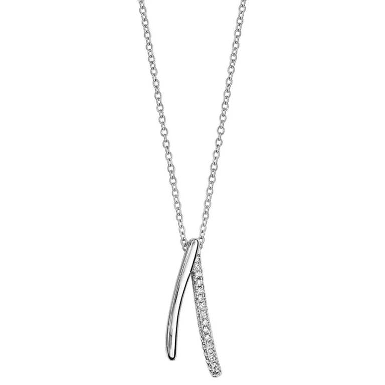 Collier v inversé – Argent 925 rhodié | Azuline