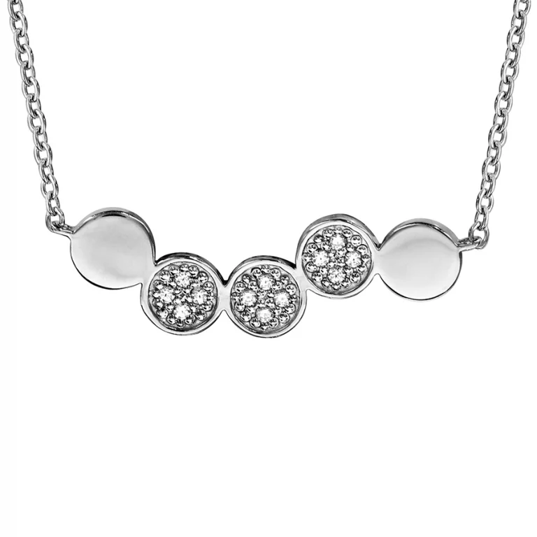 Collier rondelles – Argent 925 rhodié | Azuline
