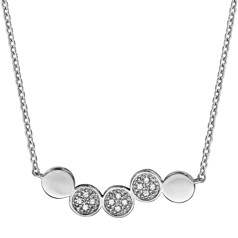 Collier rondelles – Argent 925 rhodié | Azuline