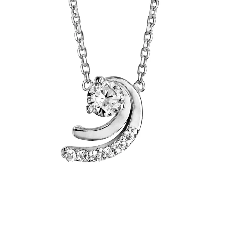 Collier oxydes blancs – Argent 925 rhodié | Azuline