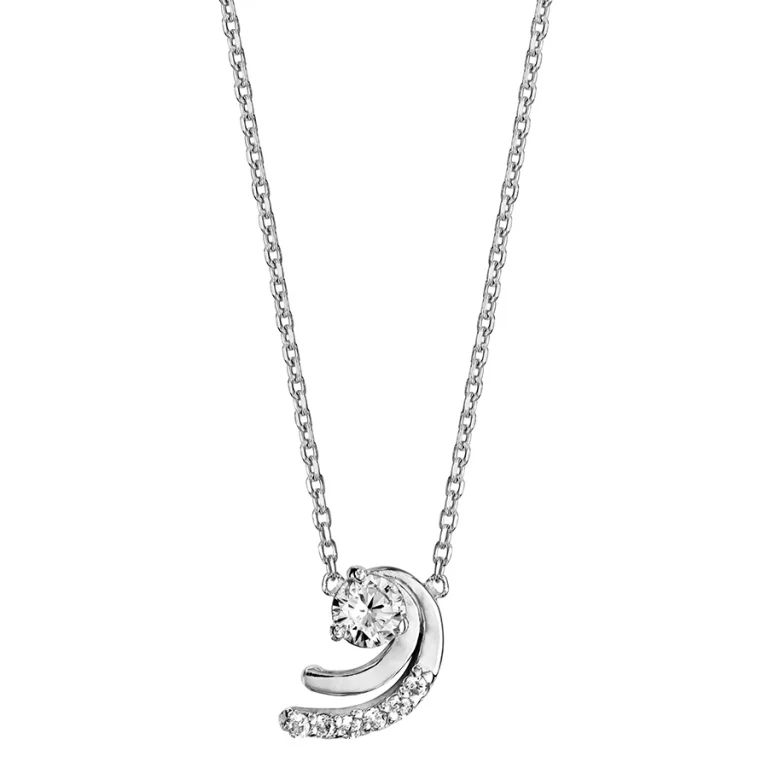 Collier oxydes blancs – Argent 925 rhodié | Azuline