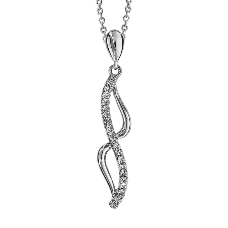 Collier volute – Argent 925 rhodié | Azuline