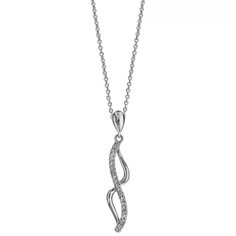 Collier volute – Argent 925 rhodié | Azuline