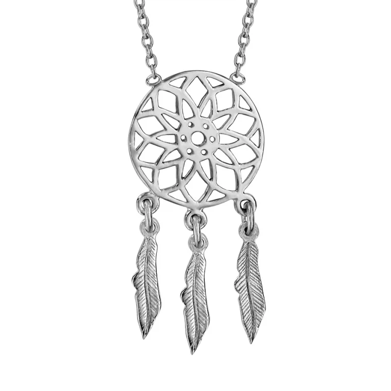 Collier attrape rêve à pampilles – Argent 925 rhodié | Azuline
