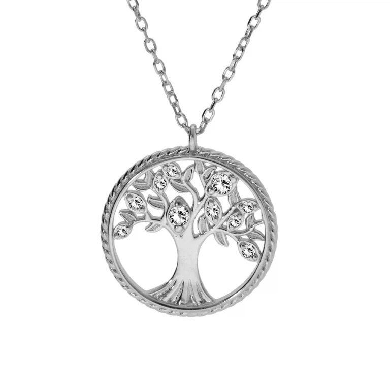 Collier contour perlé – Argent 925 rhodié | Azuline