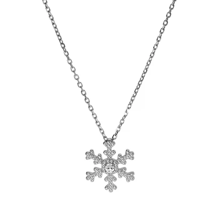Collier flocon – Argent 925 rhodié | Azuline