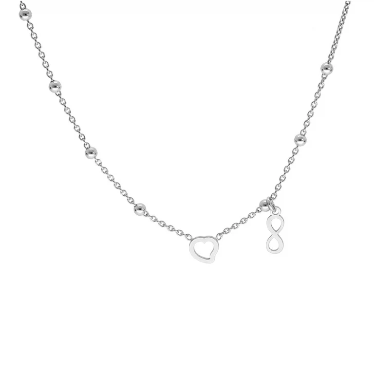 Collier boules à pampilles – Argent 925 rhodié | Azuline