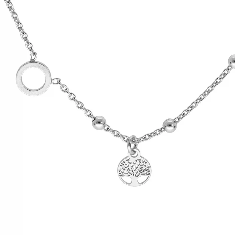 Collier cercle ajouré – Argent 925 rhodié | Azuline