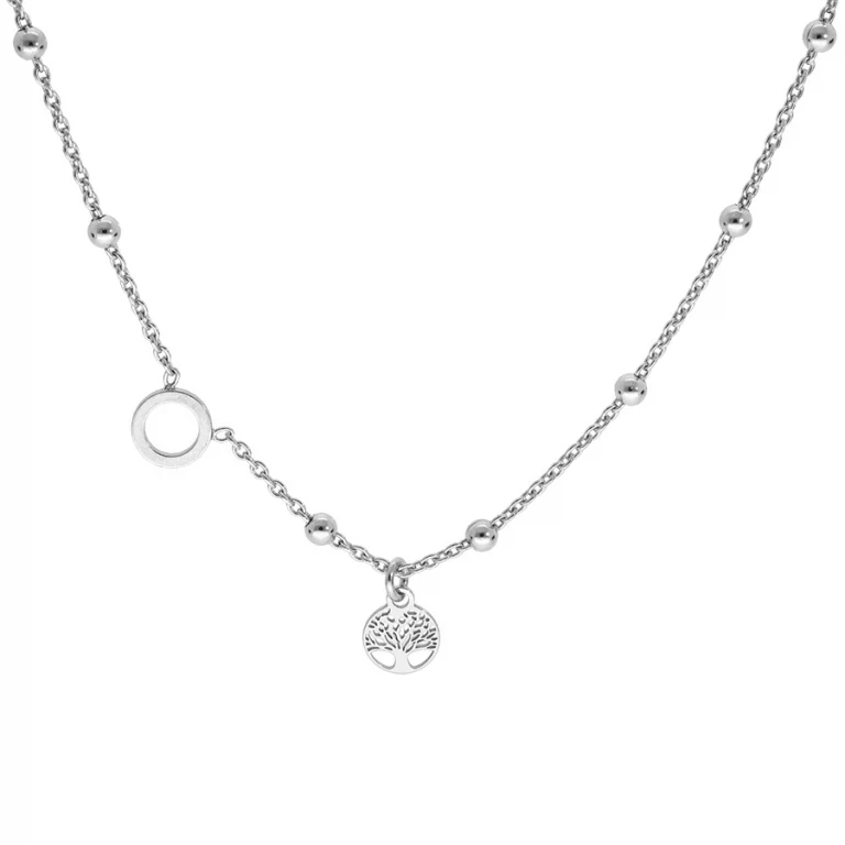 Collier cercle ajouré – Argent 925 rhodié | Azuline