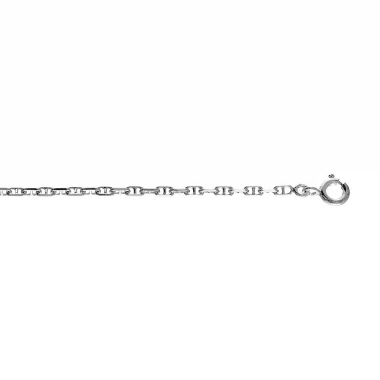 Collier maille marine inversée – Argent 925 rhodié | Azuline