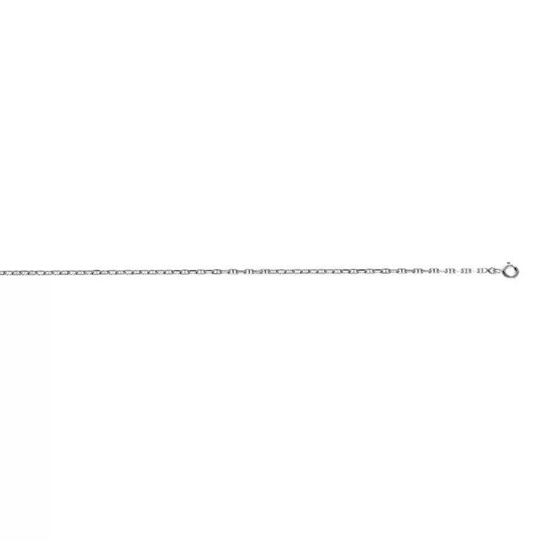 Collier maille marine inversée – Argent 925 rhodié | Azuline