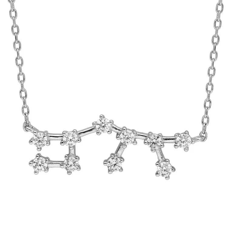 Collier constellation serti d’oxydes – Argent 925 rhodié | Azuline