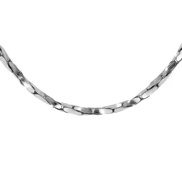 Collier torsadé diamanté épais 42 cm – Argent 925 rhodié | Azuline