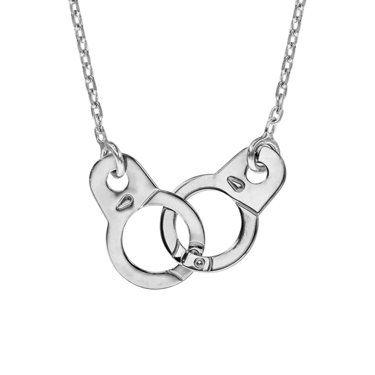 Collier menottes – Argent 925 rhodié | Azuline