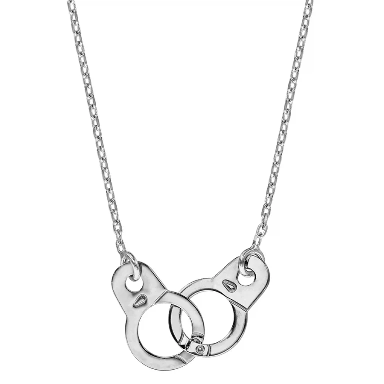 Collier menottes – Argent 925 rhodié | Azuline