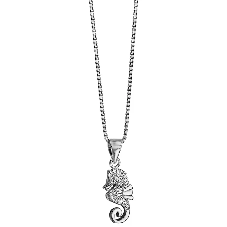 Collier hippocampe – Argent 925 rhodié | Azuline