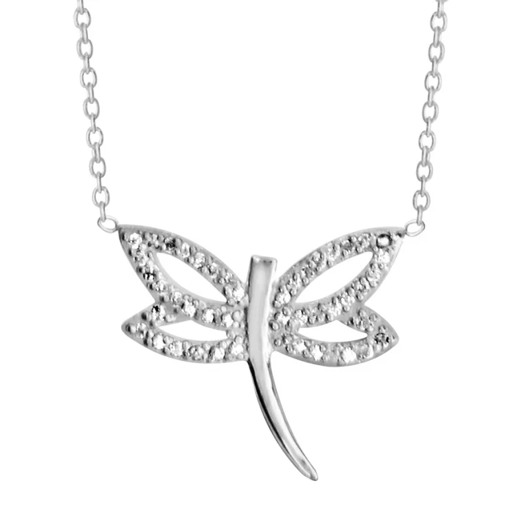 Collier libellule – Argent 925 rhodié | Azuline