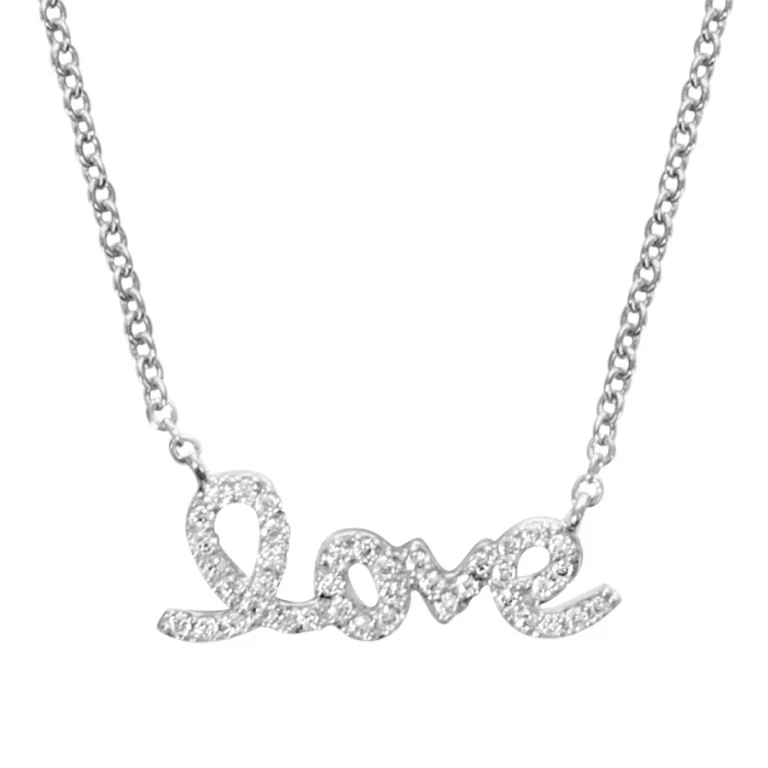 Collier love – Argent 925 rhodié | Azuline