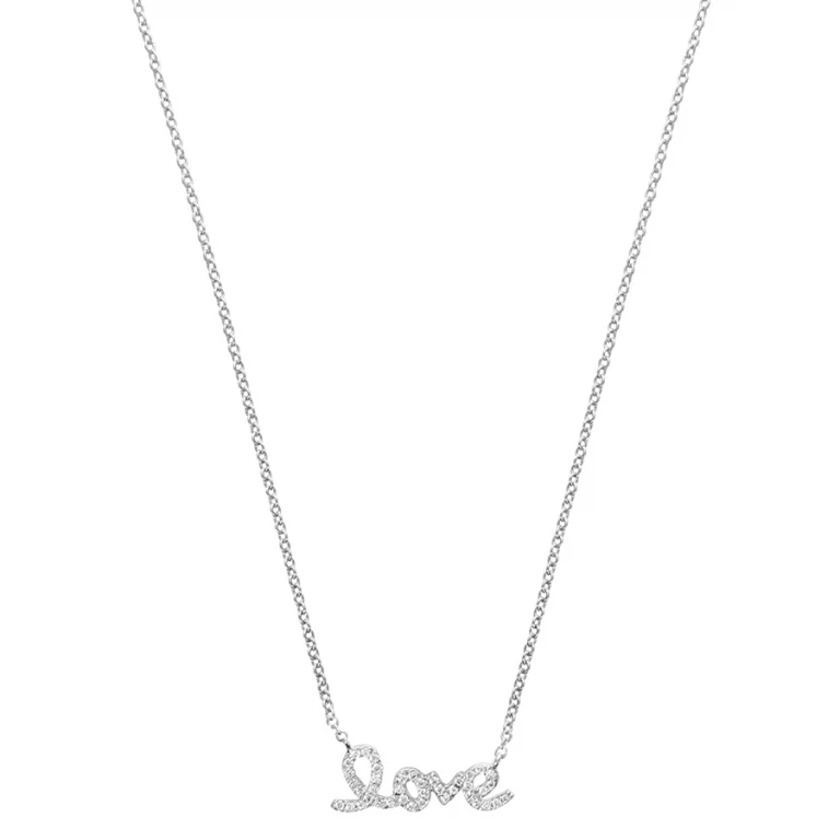 Collier love – Argent 925 rhodié | Azuline