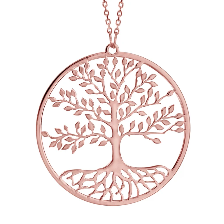 Collier arbre – Argent 925 doré rose | Azuline