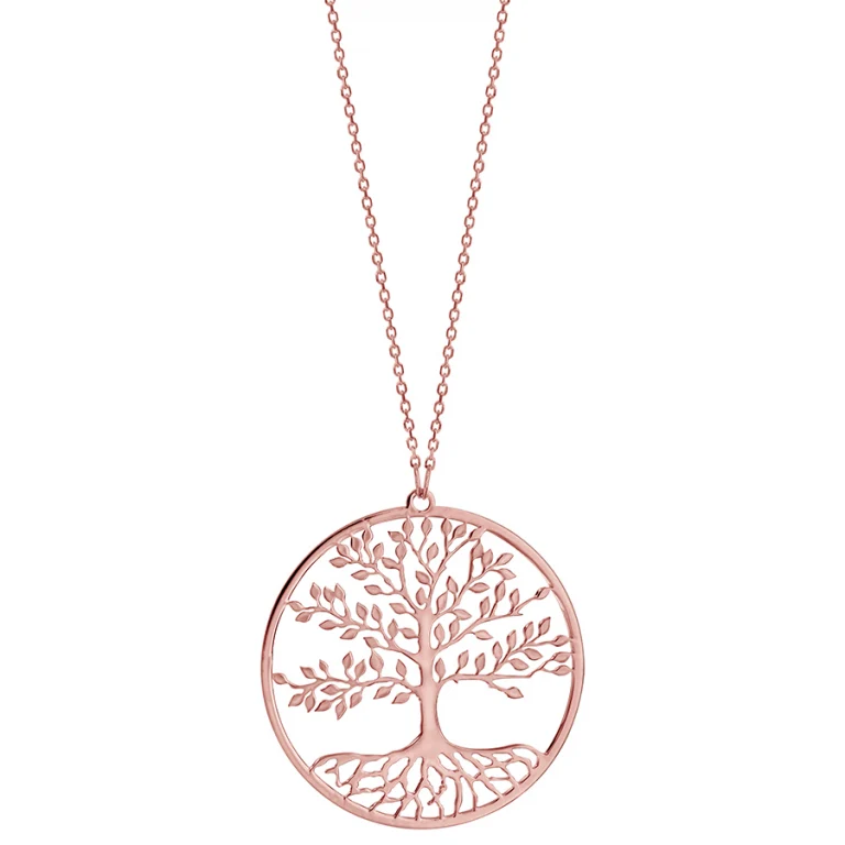 Collier arbre – Argent 925 doré rose | Azuline