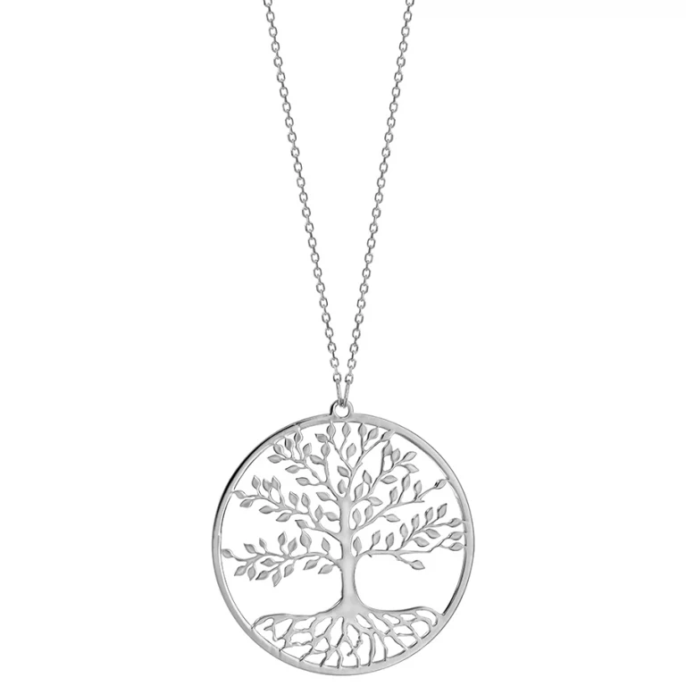 Collier arbre de vie ajouré – Argent 925 rhodié | Azuline