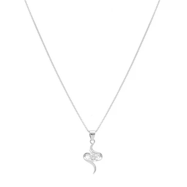 Collier serpentin – Argent 925 rhodié | Azuline