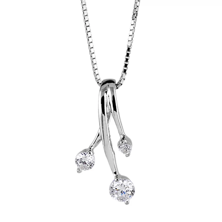Collier 3 tiges – Argent 925 rhodié | Azuline
