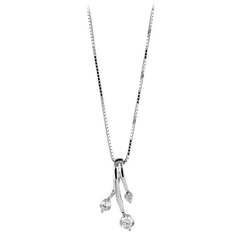 Collier 3 tiges – Argent 925 rhodié | Azuline