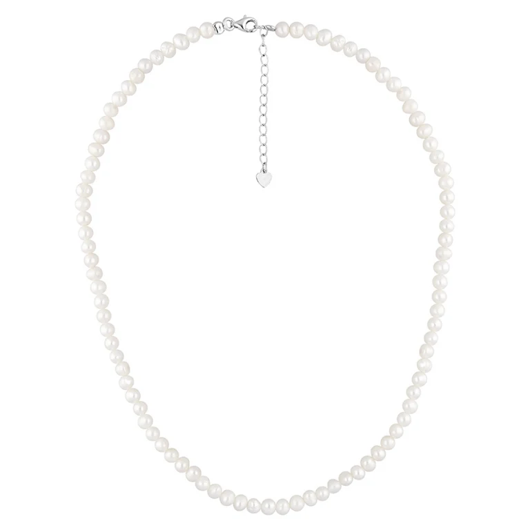 Collier perles de culture d’eau douce irrégulières – Argent 925 rhodié | Azuline
