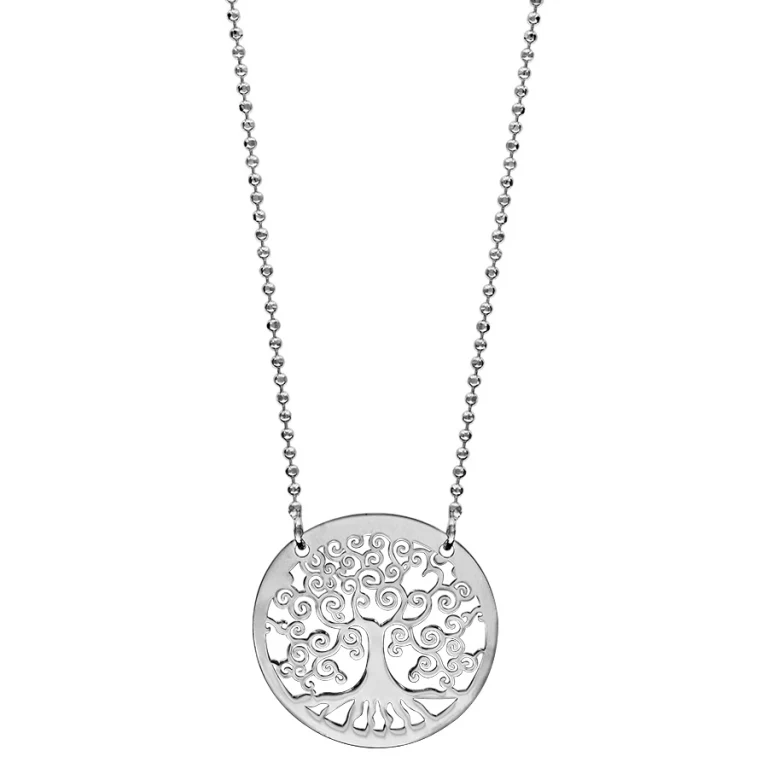 Collier maille à boules – Argent 925 rhodié | Azuline