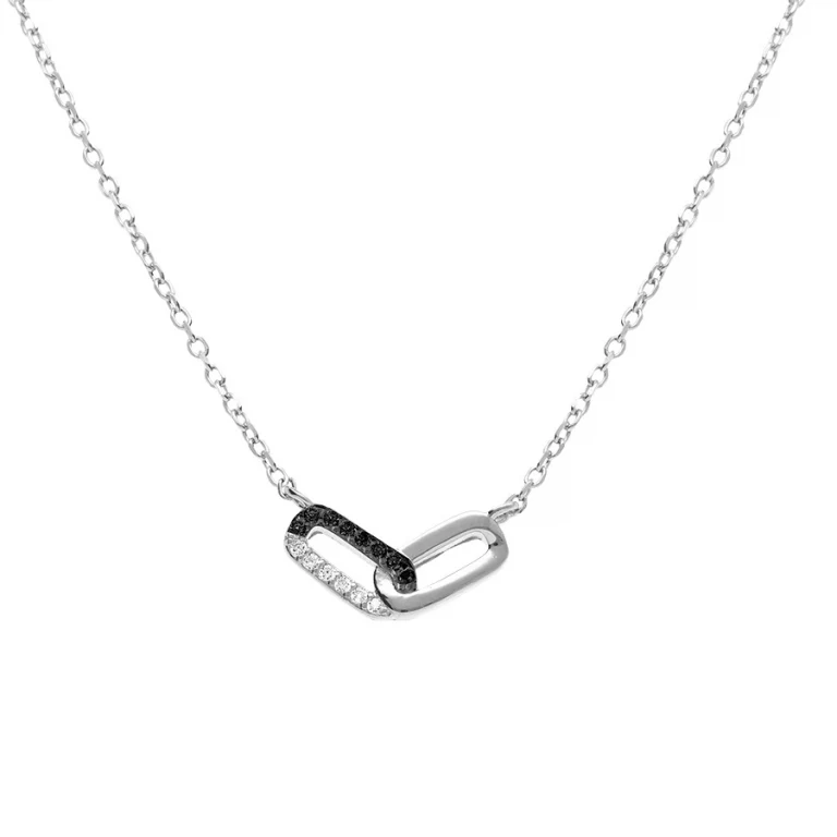 Collier rectangles – Argent 925 rhodié | Azuline