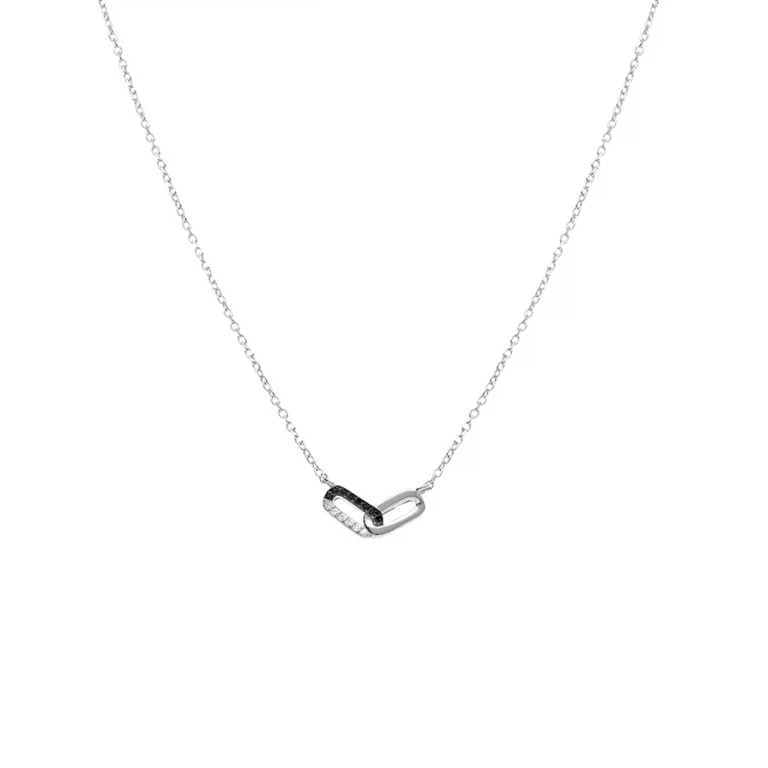 Collier rectangles – Argent 925 rhodié | Azuline
