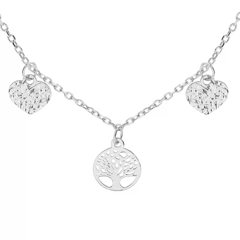 Collier pampilles ajouré – Argent 925 rhodié | Azuline