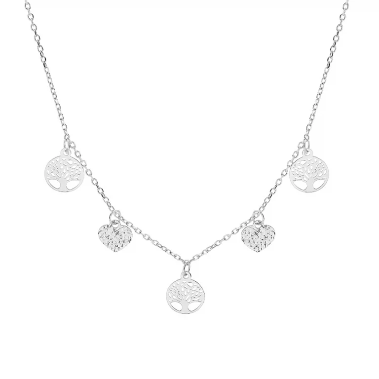 Collier pampilles ajouré – Argent 925 rhodié | Azuline