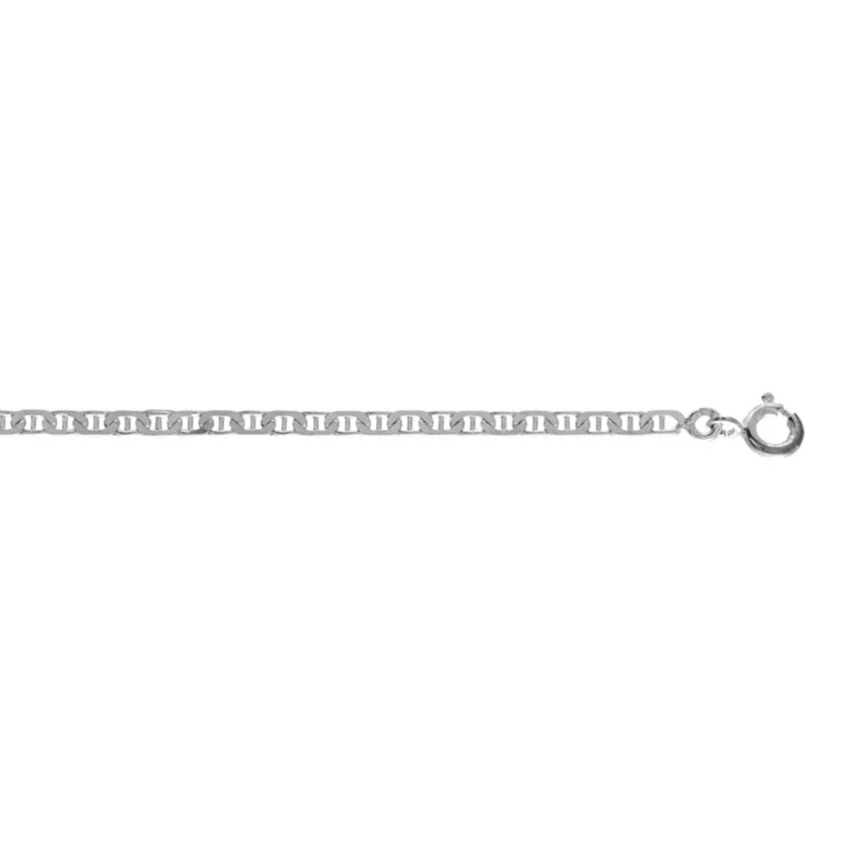 Collier maille marine petit modèle – Argent 925 rhodié | Azuline