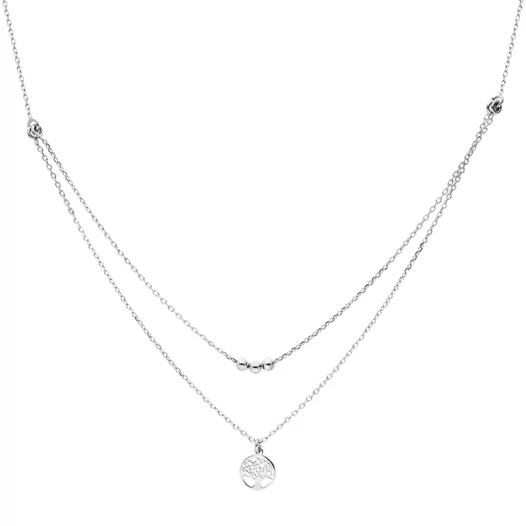 Collier arbre double rang – Argent 925 rhodié | Azuline