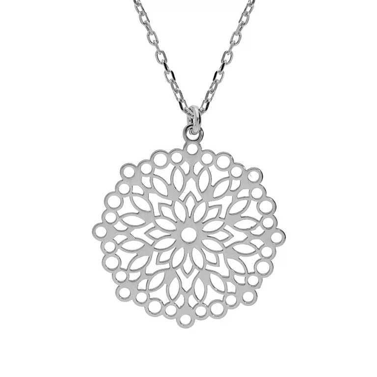 Collier ajouré – Argent 925 rhodié | Azuline
