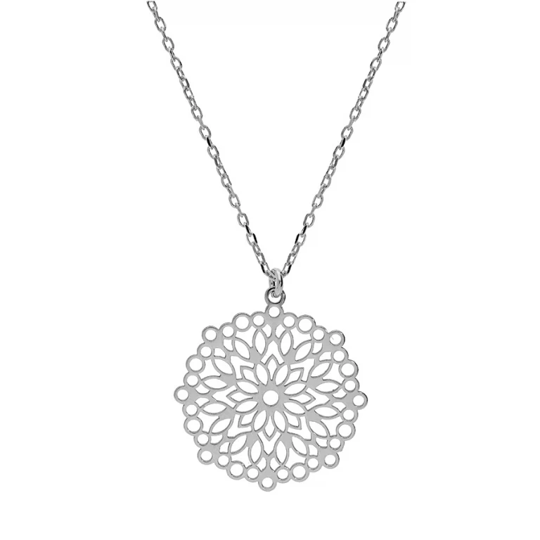 Collier ajouré – Argent 925 rhodié | Azuline